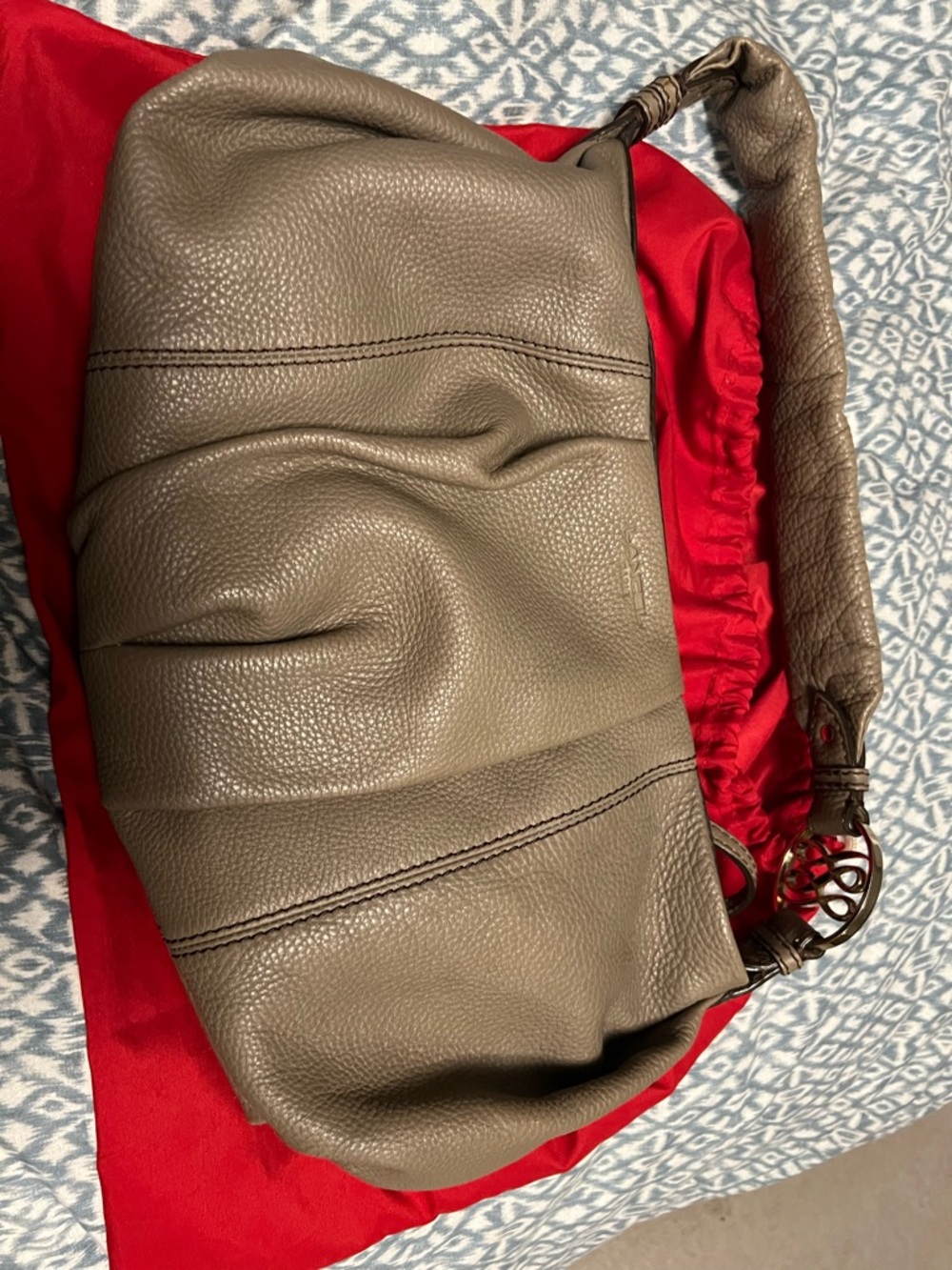 Lancel Paris Premier Flirt Hobo bag in genuine pebbled leather